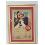 Vintage Coca-Cola calendar Army Nurse from 1943