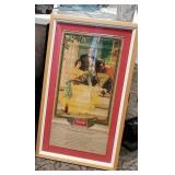 Coca Cola Framed Calendar