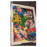 Vintage poster featuring underground comic-style