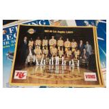 Vintage poster features the 1987-88 Lakers roster