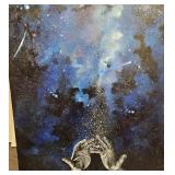 The Galaxy Art on Wood Panel - Hand Painted 48"
