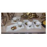 Vintage Shafford Bennington Square snack plates