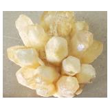 Cluster of yellow phantom quartz or spirit/cactus
