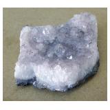 Natural amethyst crystal cluster or geode fragment