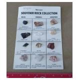 Souvenir Rock Collection display card
