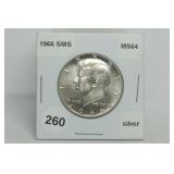 1966 Silver Kennedy Half MS64