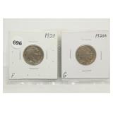 1920(F)/1920-S(G) Buffalo Nickels