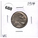 1914 Buffalo Nickel VG