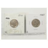 1926(VG)/1926-D(G) Buffalo Nickels