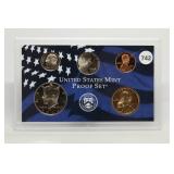 2006 US Mint Clad Proof Set (w/o Quarters)