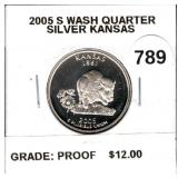 2005-S Proof Silver State Quarter (Kansas)