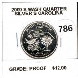 2000-S Proof Silver State Quarter (South