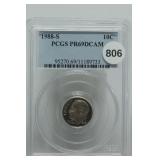 1988-S Proof Roosevelt Dime PR69 DCAM
