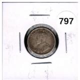1913 Silver Canada Dime