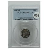 1987-S Proof Roosevelt Dime PR69 DCAM