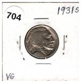 1931-S Buffalo Nickel VG