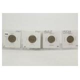 Lot of 4 Buffalo Nickels see notes