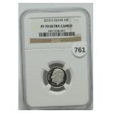 2010s Silver Proof Roosevelt Dime PF70 UCAM