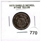1870 Shield Nickel