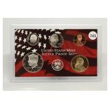 2007 US Mint Silver Proof Set (w/o Quarters)
