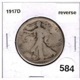 1917-D Reverse Walking Liberty Half