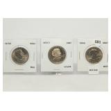 (3) Susan B Anthony Dollars see notes