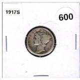 1917-S Mercury Dime