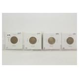 Lot of 4 Liberty Head 