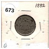 1882 Shield Nickel G