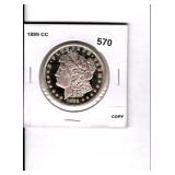 Replica 1889-CC Morgan Dollar