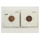 1884(F)/1886(G) Indian Head Cents