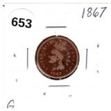 1867 Indian Head Cent G