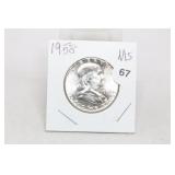 1958 Franklin Half MS