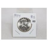 1954 Franklin Half MS