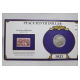 1925 Carded Peace Dollar