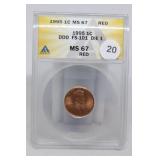 1995 Cent Anacs MS67 DDO