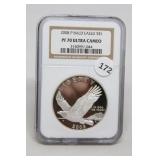 2008-p NGC PF70 UCAM Silver Bald Eagle Dollar