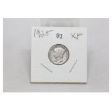 1925 Mercury Dime XF