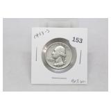 1953-S Washington 25c 90% Silver