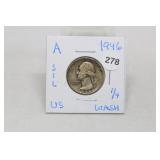 1946 Silver Washington Quarter