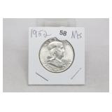 1952 Franklin Half MS
