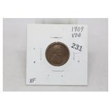 1909 VDB Cent XF