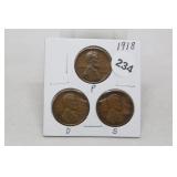1918 PDS Cents VF
