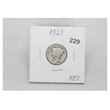 1921 Mercury Dime G  KEY DATE