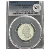1997-S Silver Washington Qtr Proof PCGS PF69 DCAM