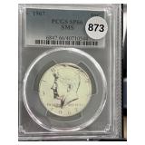 1967 Kennedy Half Dollar SMS PCGS SP66