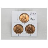 1942 PDS Cents BU