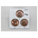 1947 PDS Cents BU