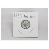 1937 XF Mercury Dime