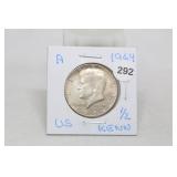 1964 Silver Kennedy Half Dollar